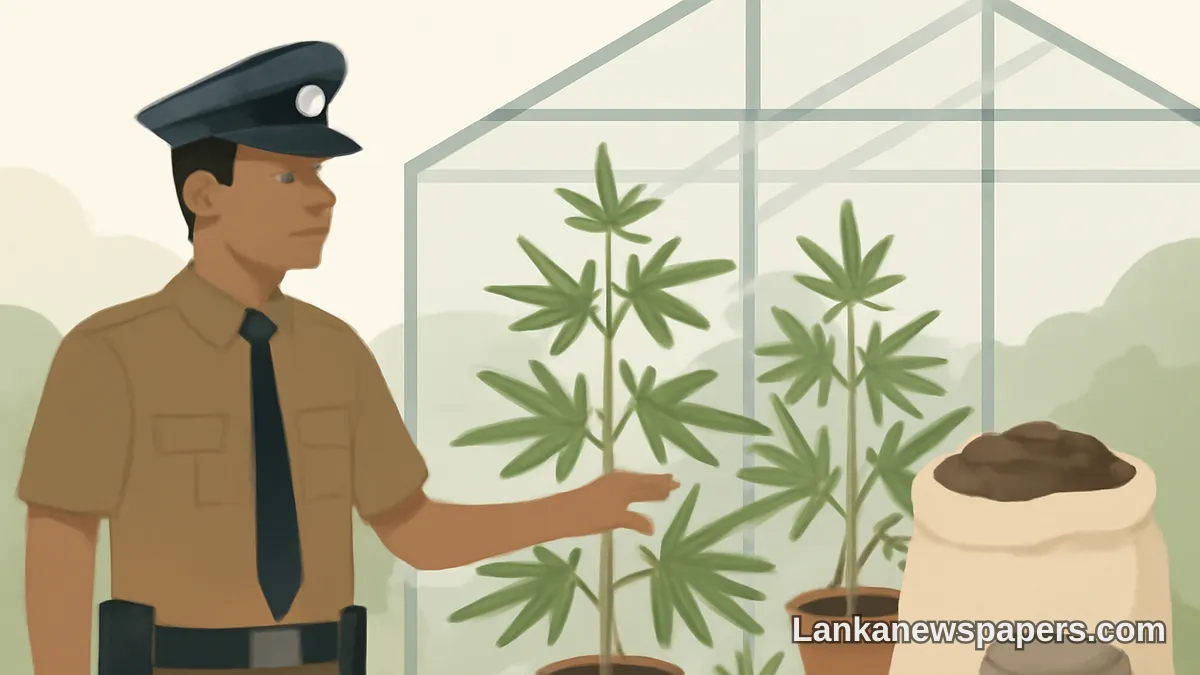 Police Uncover Illegal Cannabis and Hashish Cultivation Operation in Sri Lanka