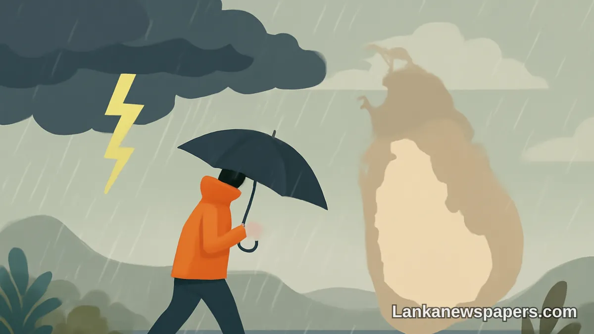 අද දහවල් රට පුරා ගිගුරුම් සහිත වැසි අපේක්ෂිතයි — කාලගුණ විද්යා දෙපාර්තමේන්තුව අධික වර්ෂාපාත පිළිබඳ අනතුරු අඟවයි