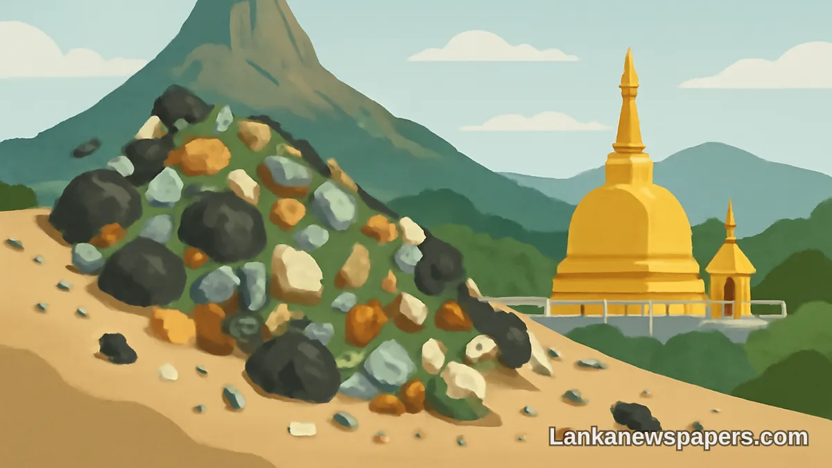 Garbage Pile Collapses at Sacred Sri Pada as Waste Crisis Plagues Holy Site