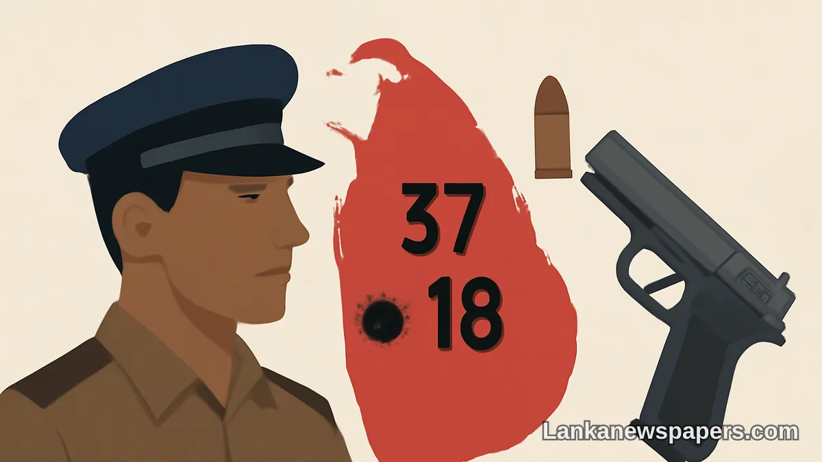 Sri Lanka Records 37 Shooting Incidents in 2025 With 18 Deaths, Raising Serious Security Concerns