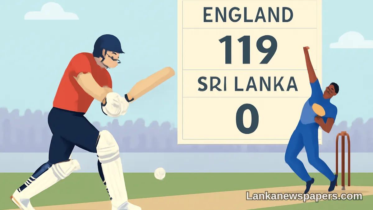 England Thrash Sri Lanka by 119 Runs in T20 Clash