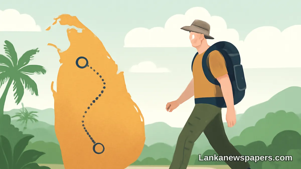 බ්‍රිතාන්‍ය වෛද්‍යවරියක් ශ්‍රී ලංකාව හරහා තනිව ඇවිදීමෙන් ඉතිහාසය රචනා කිරීමට සැරසේ