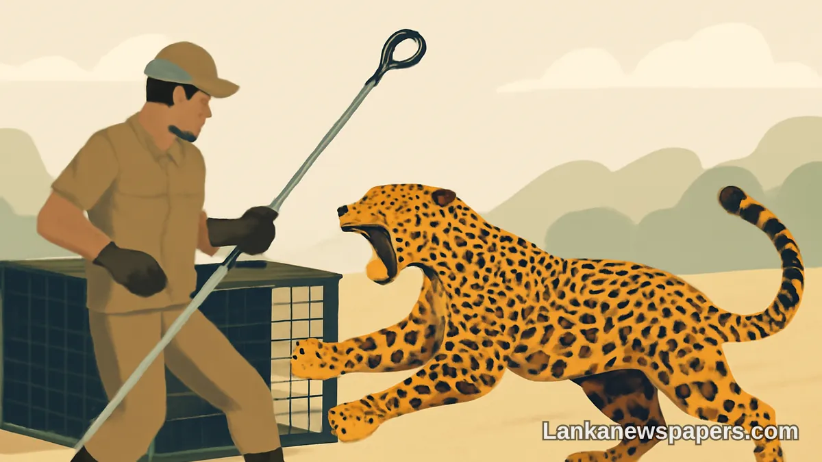 Sri Lankan Leopard Mauls Vet After Escaping Trap During Wildlife Rescue Operation