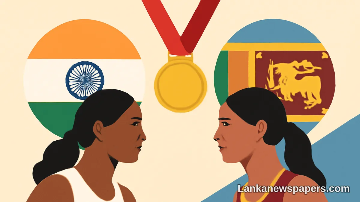 දකුණු ආසියානු ක්‍රීඩා උළෙලේ ස්වර්ණ පදක්කම් තරගය සඳහා ඉන්දියාව සහ ශ්‍රී ලංකාව සැරසෙයි