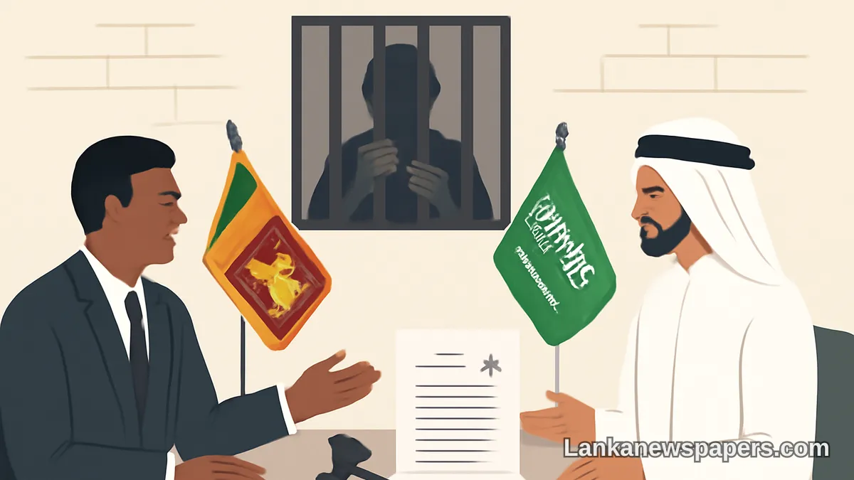 Sri Lanka and Saudi Arabia in Talks Over Prisoner Transfer and Legal Cooperation Pacts