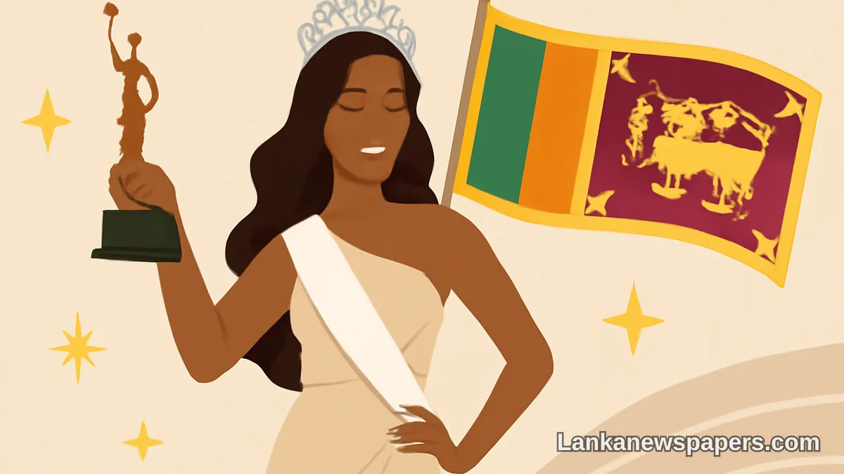 Sri Lankan Model Clinches Third Place at Top Model of Universe Pageant