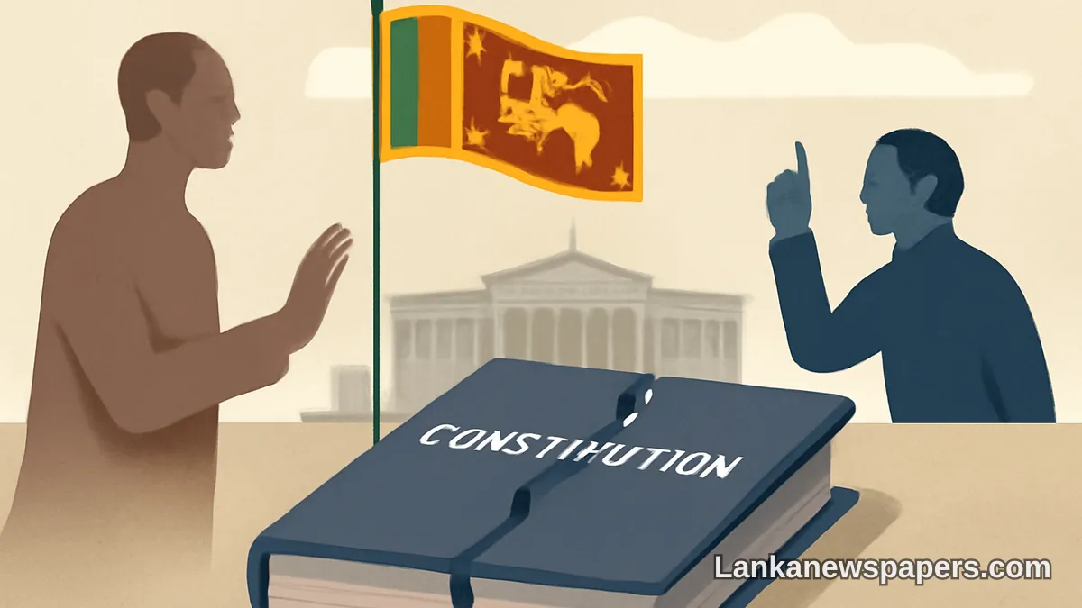 ශ්‍රී ලංකාවේ ආණ්ඩුක්‍රම ව්‍යවස්ථා ආතතීන් නැවතත් මතුවෙයි