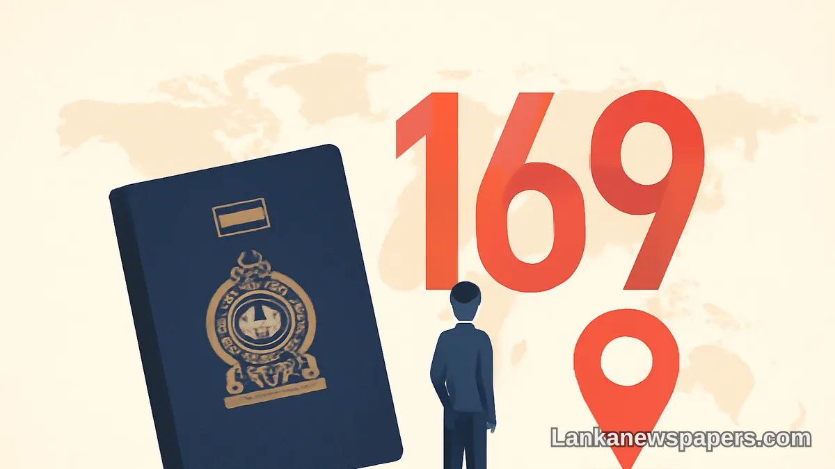 ශ්‍රී ලංකාවේ ගමන් බලපත්‍රය ලෝකයේ 169 වන ස්ථානයට - නව ගෝලීය දර්ශකයක් හෙළිකරයි