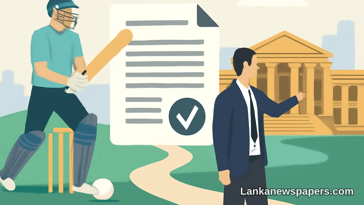 කැබිනට් මණ්ඩලය නව ක්‍රිකට් පනත් කෙටුම්පතට අනුමැතිය දෙයි — ශ්‍රී ලංකා ක්‍රිකට් පාලනයේ විශාල ප්‍රතිසංස්කරණයකට මග සලසයි