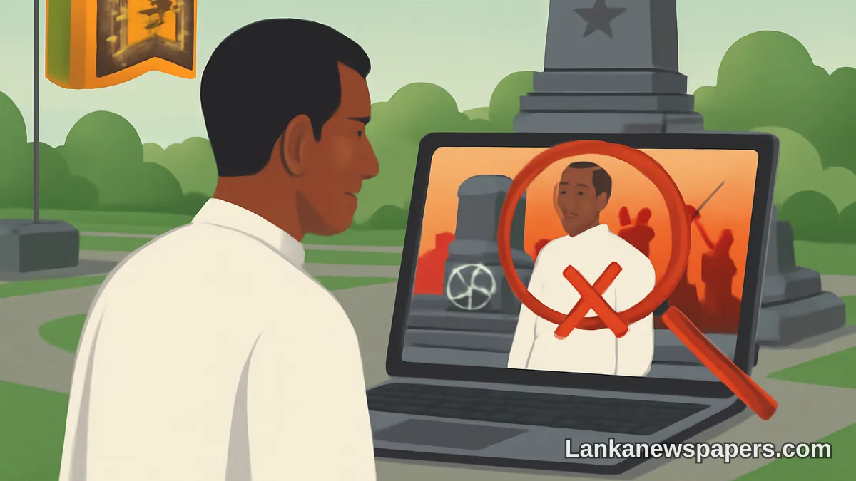 Fabricated AI Image Falsely Places Sri Lankan Minister at Rebel Fighter Memorial, Fact-Checkers Warn