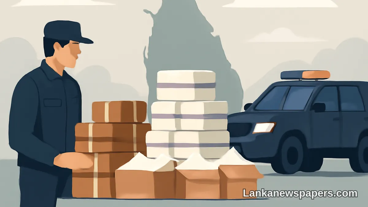 Major Drug Bust Intercepts 44kg of Hashish and 13kg of Cocaine Bound for Sri Lanka