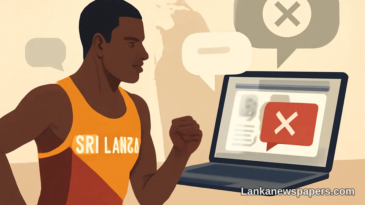 False Claims Spread Online Over Sri Lankan Sprinter's Exclusion from Asian Games