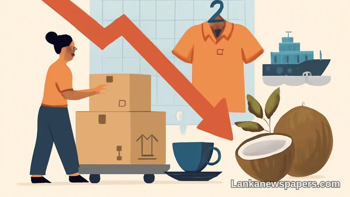Sri Lanka's Goods Exports Dip 1% in August as Apparel, Tea and Coconut Sectors Weigh on Performance