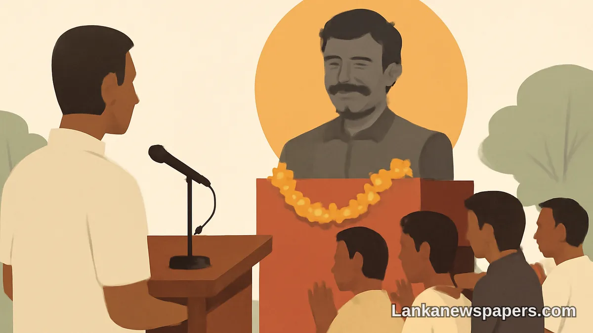Jaffna Marks 39th Death Anniversary of LTTE's Thileepan with Commemorative Service