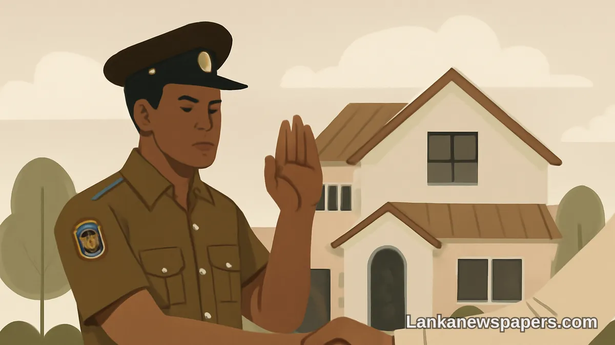 Sri Lanka Police Issue Stern Warning to Property Owners Who Rent Out Homes Without Proper Checks