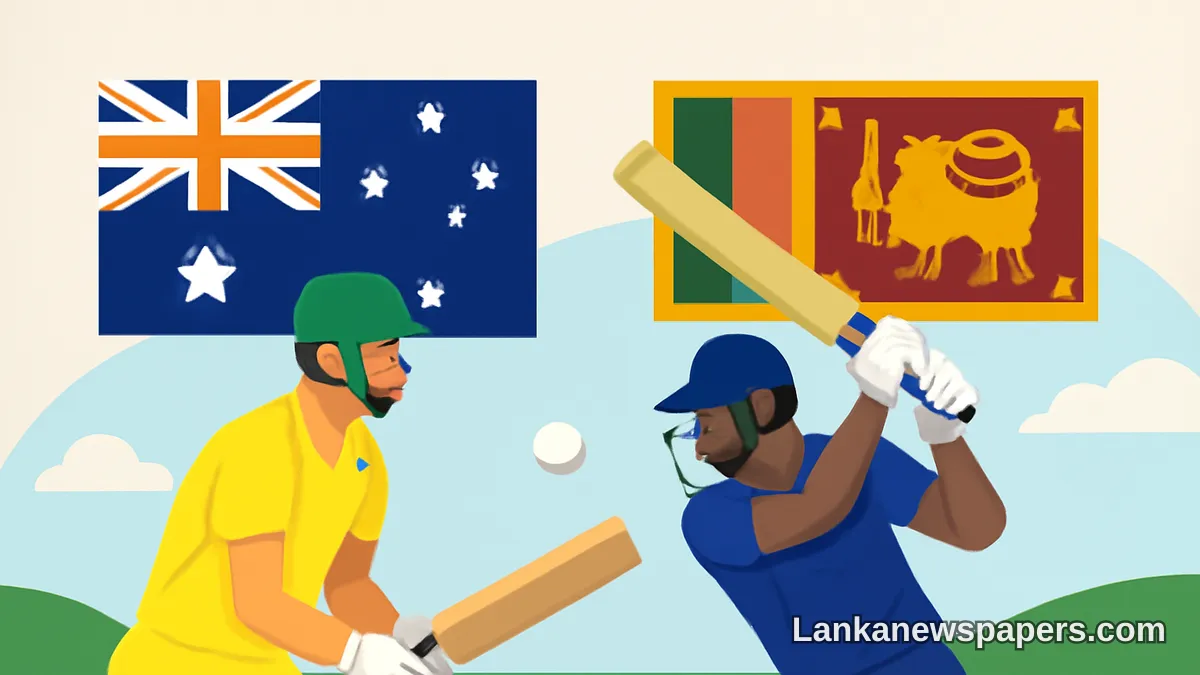 දශකයකට අධික කාලයකට පසු පළමු එක්දින තරගාවලිය සඳහා ඕස්ට්රේලියාව ශ්රී ලංකාවට පැමිණේ