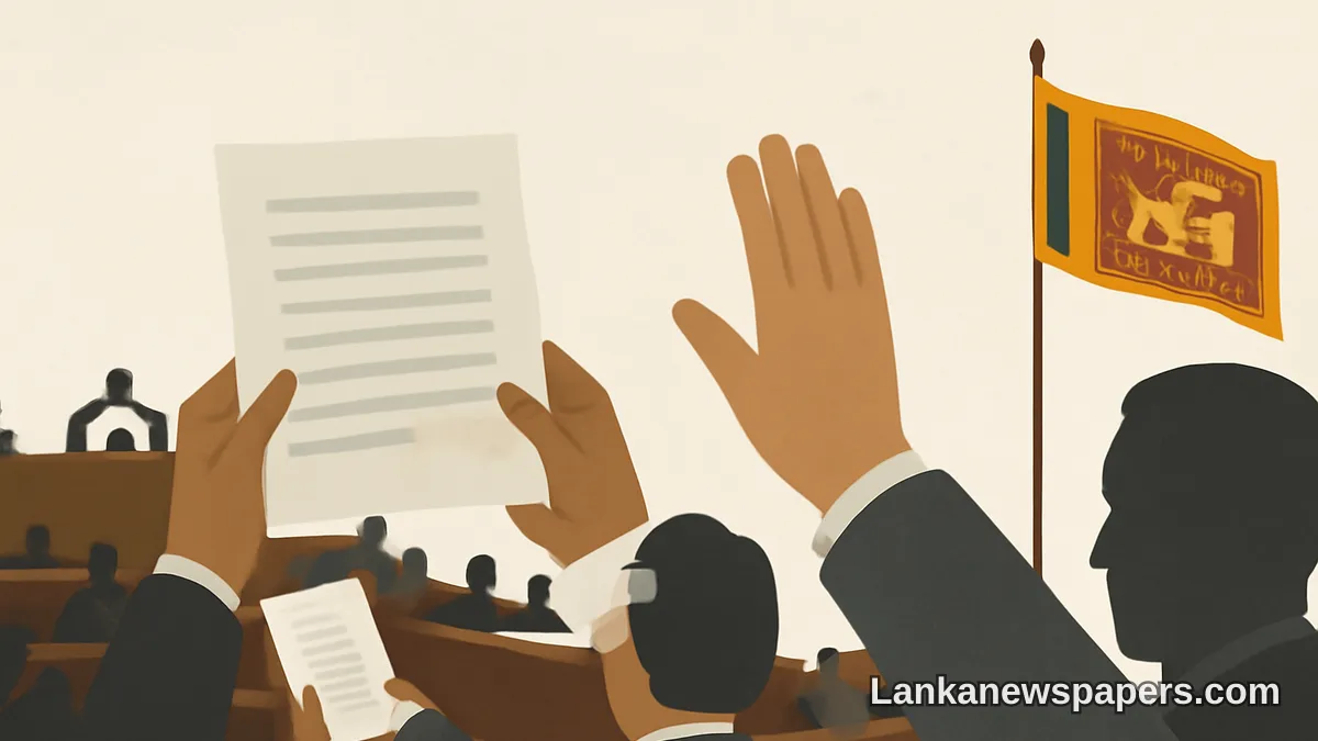 විරෝධතාවන් මධ්‍යයේ 22 වන ව්‍යවස්ථා සංශෝධනය පාර්ලිමේන්තුවෙන් සම්මත වෙයි