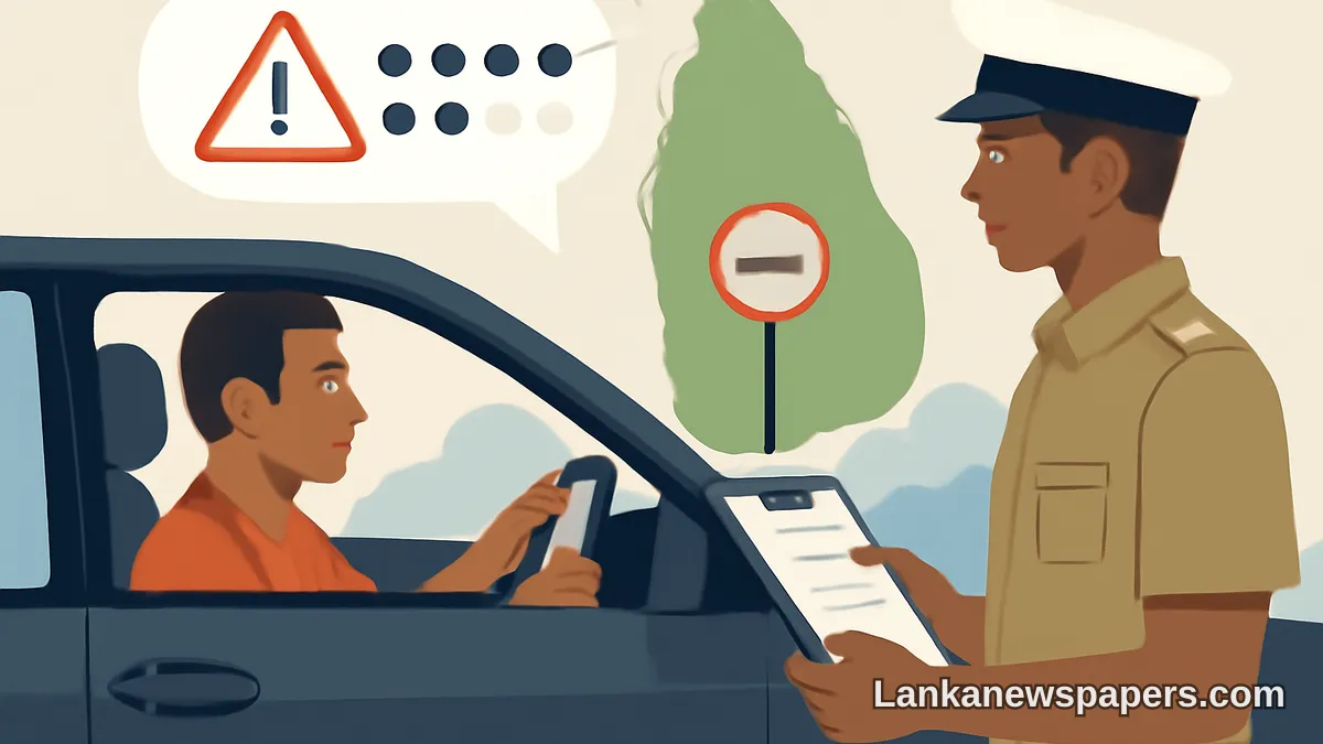 Sri Lanka Launches Demerit Points System for Drivers from October 1