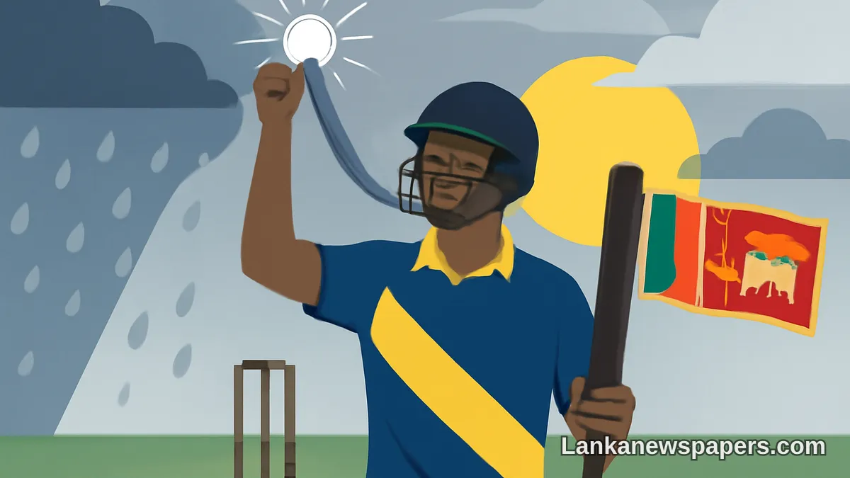 දුෂ්කර කිකට් අවධියක ශ්‍රී ලංකාවේ රිදී රේඛාව ලෙස අකලංක දිදුලයි