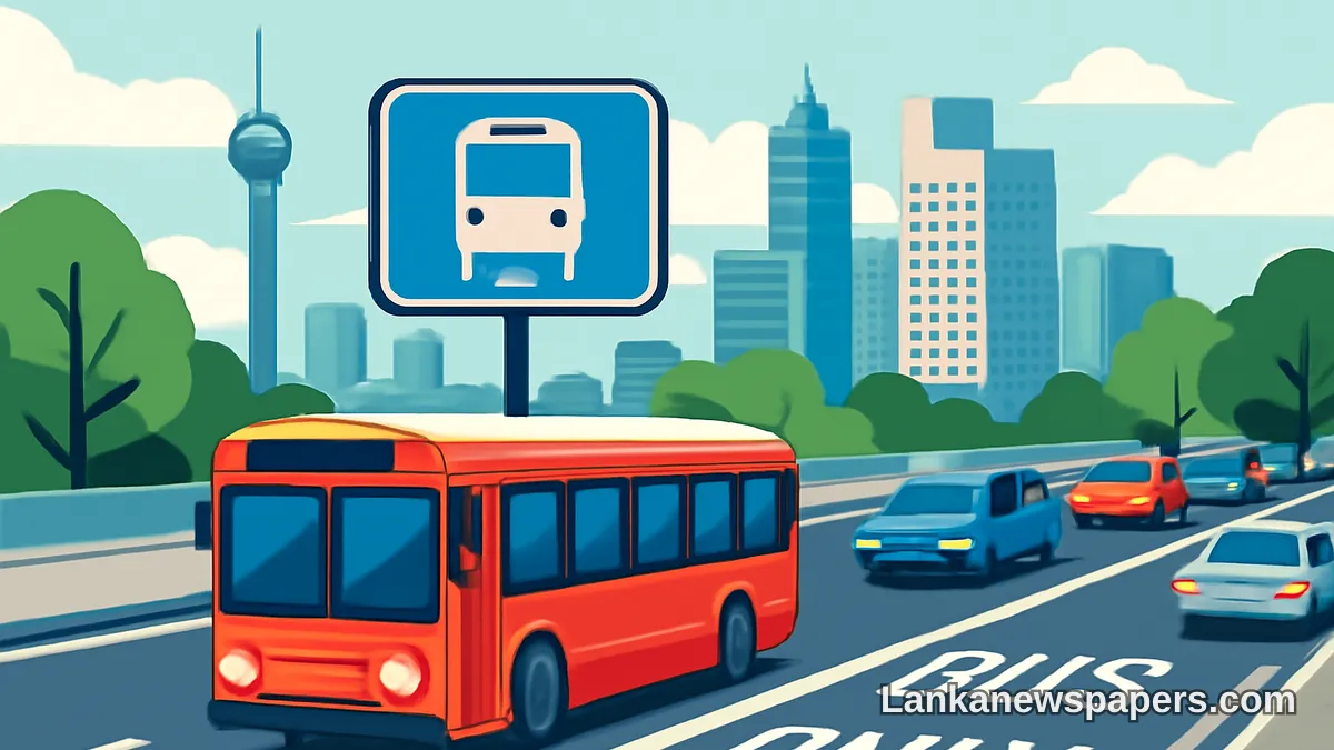 Colombo Bus Priority Lanes Reactivated in Bid to Ease Rush Hour Gridlock