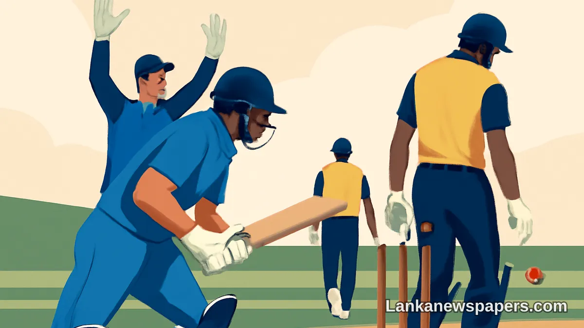ශ්‍රී ලංකාවේ කඩිනම් කඩවැටීම් තුනක් සමඟ ඉන්දියාව තරඟය තම අතට ගනී