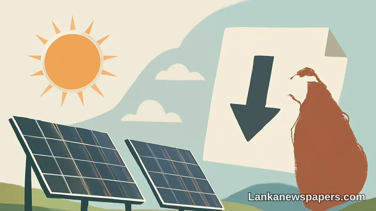 Sri Lanka's $57.4 Million ADB Solar Project Undermined by Government's Own Policy Reversal