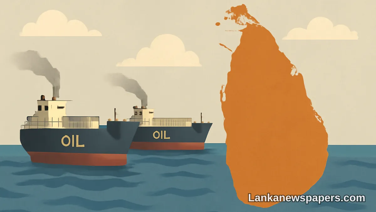 එක්සත් ජනපද සැපයුම් දාම පීඩනය මධ්‍යේ ඉරාන තෙල් බංකර් නෞකා ශ්‍රී ලංකා ජලසීමාවේ කොටු වෙයි