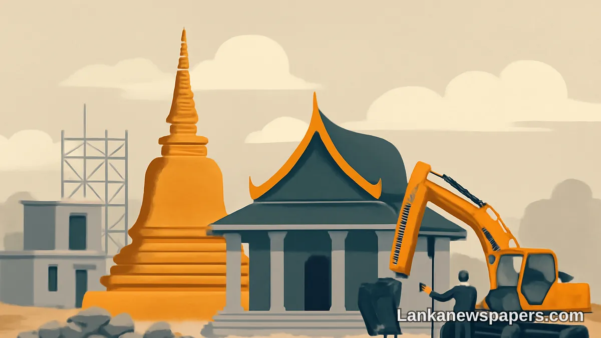 Construction Pushes Ahead at Disputed Thaiyiddy Buddhist Temple Despite Illegal Status