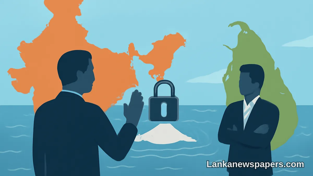 කච්චතිවු ගිවිසුම් නැවත විවෘත කිරීමට නව දිල්ලිය දොර තදින් වසා දමයි; ශ්‍රී ලංකා සබඳතාවලට ප්‍රමුඛතාව