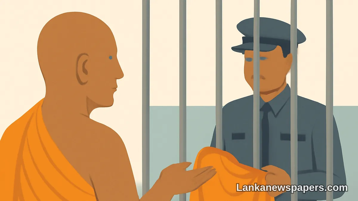 Senior Buddhist Prelate Calls on Prison Authorities to Let Gnanasara Thera Keep His Robes Behind Bars