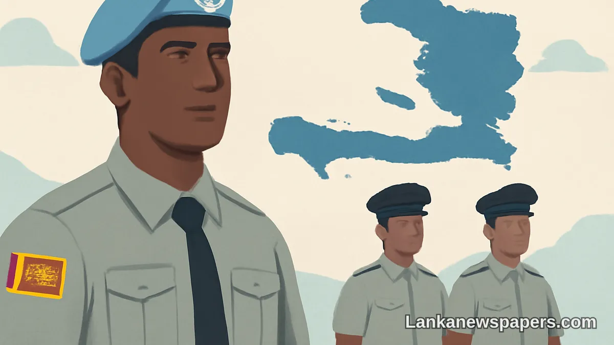 එක්සත් ජාතීන්ගේ සාම සාධක මෙහෙයුමක් යටතේ ශ්‍රී ලංකාව හයිටියට පොලිස් නිලධාරීන් 185 දෙනෙකු යවයි