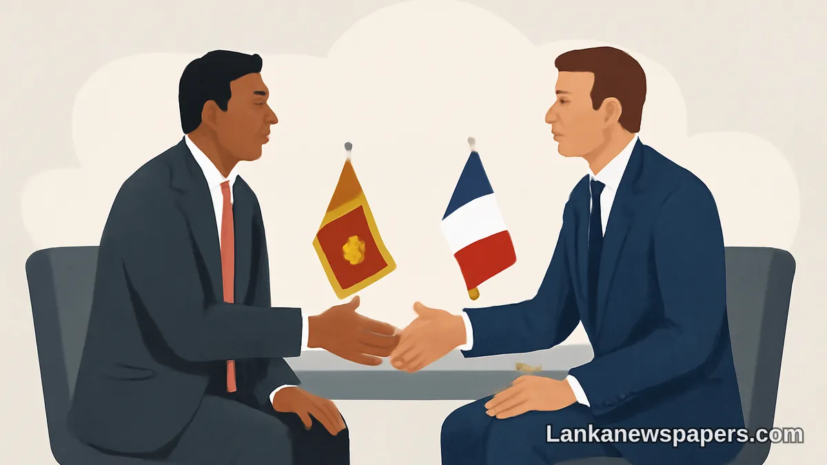ද්විපාර්ශ්වික සබඳතා ශක්තිමත් කිරීමට ශ්‍රී ලංකා තානාපතිවරයා ප්‍රංශ ජනාධිපති මැක්‍රොන් සමඟ ඓතිහාසික හමුවක් පවත්වයි