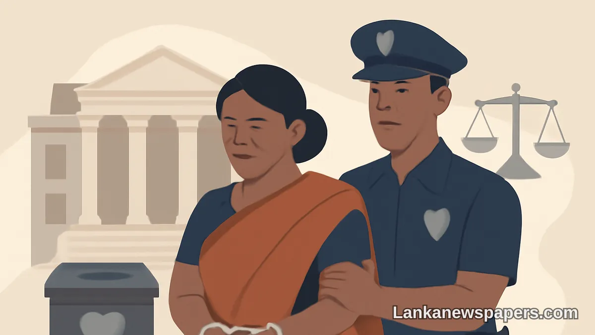 හිටපු ශ්‍රී ලංකා ප්‍රථම මහත්මිය පුණ්‍යායතන දූෂණ චෝදනා මත අත්අඩංගුවට