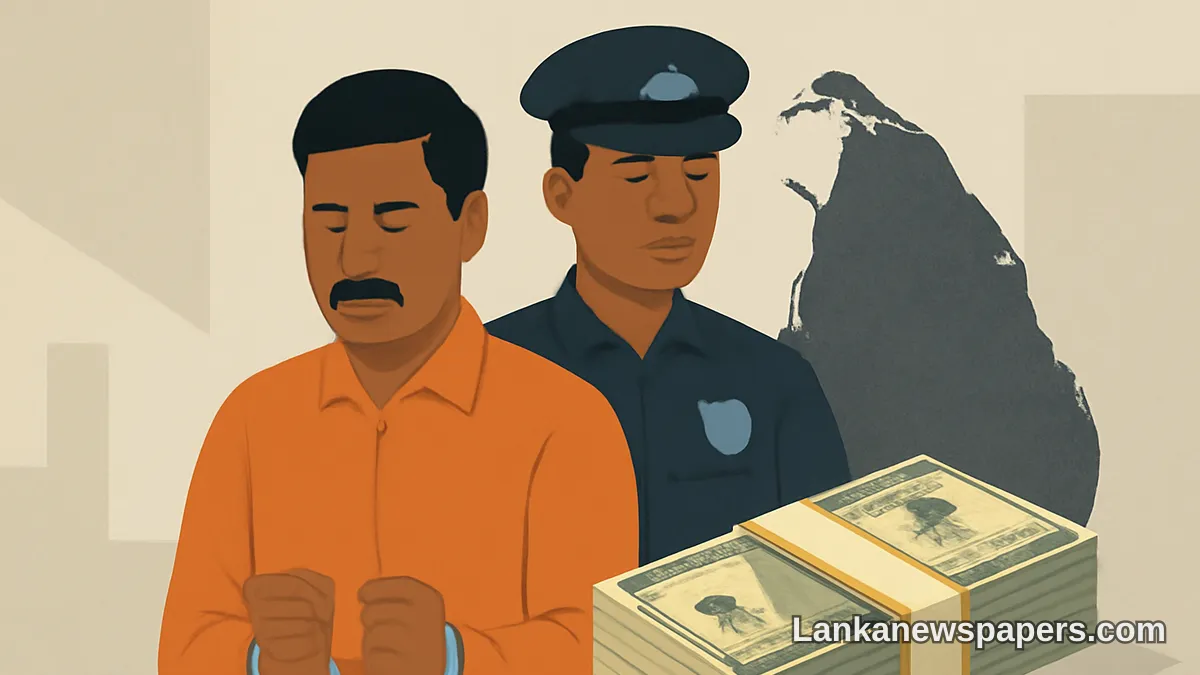 Man Arrested for Allegedly Smuggling USD 25 Million Out of Sri Lanka Illegally
