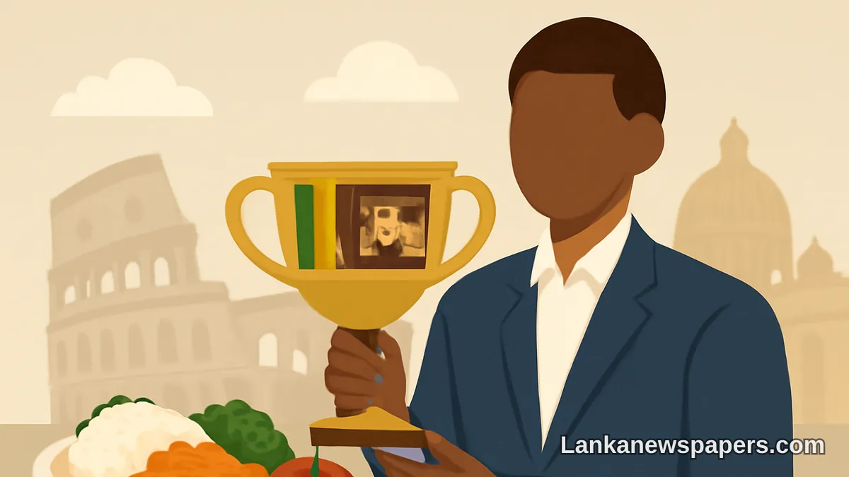 රෝමයේ ජාත්යන්තර තරඟාවලියේදී ශ්රී ලංකාව අඛණ්ඩව තෙවන වරටත් ආහාර සම්මානය දිනා ගනී