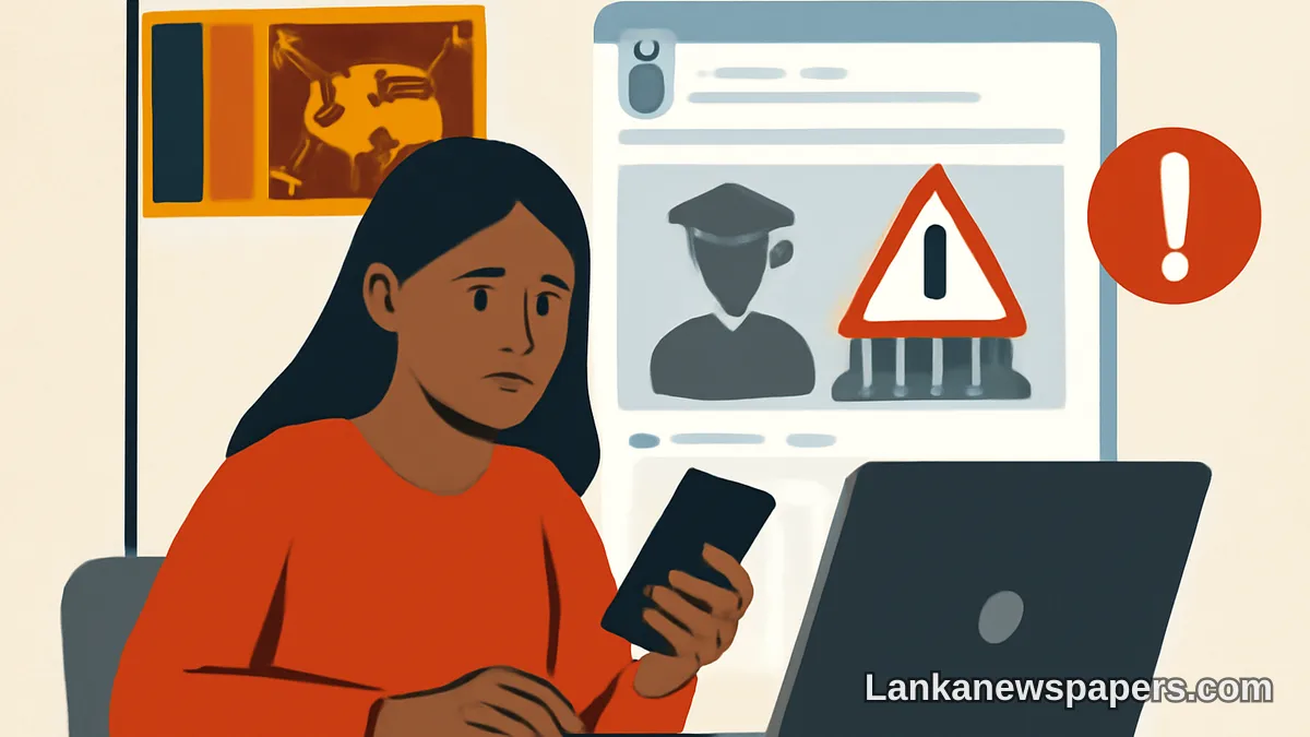 සමාජ මාධ්‍යවල ව්‍යාප්ත වන ව්‍යාජ විදේශ විශ්ව විද්‍යාල වංචා පිළිබඳව ශ්‍රී ලංකා CERT හි අනතුරු ඇඟවීම
