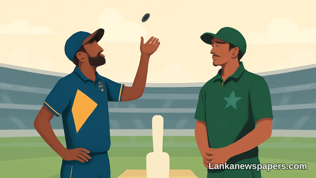 පාකිස්තානය රසාඋල්ලාට සහ ඉම්රාන් රන්ධාවාට ජාත්‍යන්තර අවස්ථාව ලබාදෙද්දී ශ්‍රී ලංකාව ටොස් දිනා බැටිං තෝරාගනී
