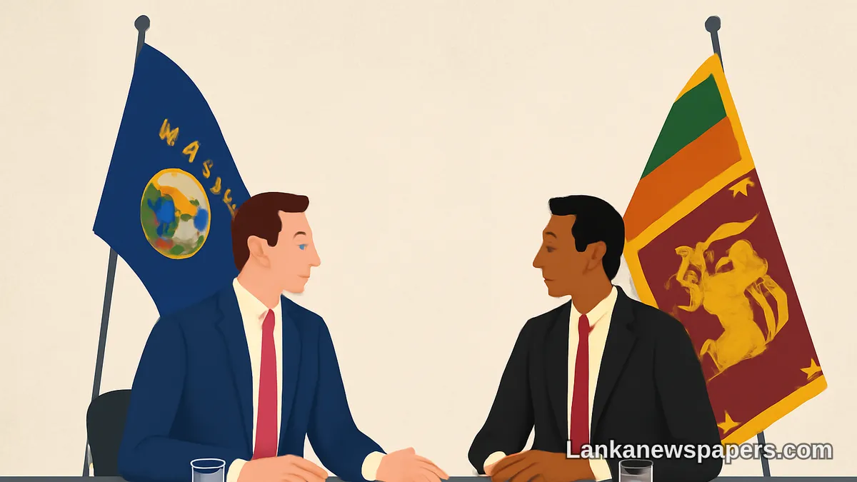 Montana Governor Holds Talks with Sri Lanka's Deputy Minister of Defence