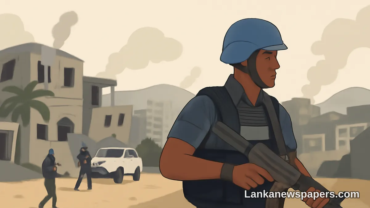 Sri Lankan Security Forces Launch Patrols in Conflict-Torn Haiti