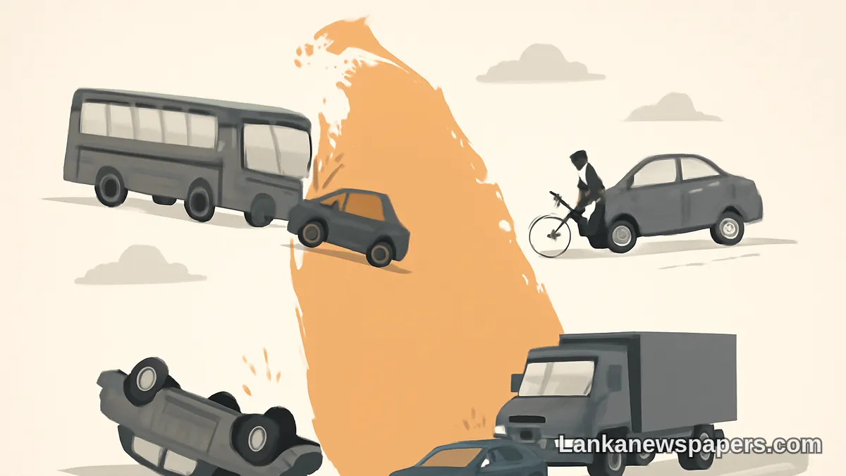 ශ්‍රී ලංකාව පුරා වෙනම සිදු වූ මාර්ග අනතුරු කිහිපයකින් හතර දෙනෙකු මරුට