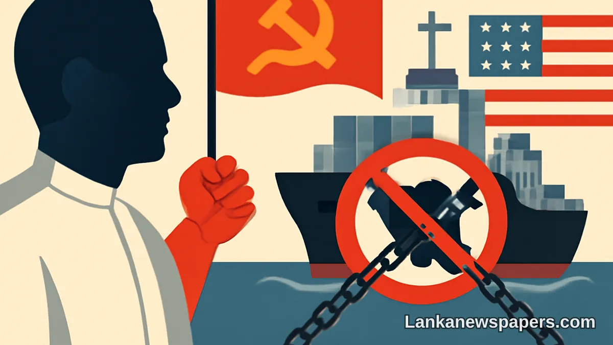 Communist Party Accuses NPP Government of Shouldering Blame for Unlawful US Sanctions Targeting Iranian Ships