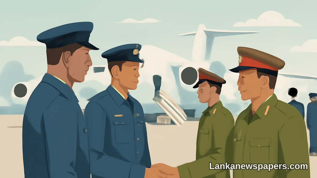 Sri Lankan Air Force Welcomes Myanmar Military Delegation for Bilateral Discussions