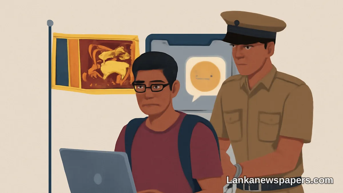 රජය විවේචනය කළ සමාජ මාධ්‍ය සටහන් හේතුවෙන් විශ්වවිද්‍යාල සිසුවෙකු අත්අඩංගුවට