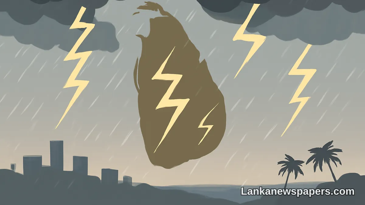 Severe Lightning Warning Issued for All Provinces Across Sri Lanka