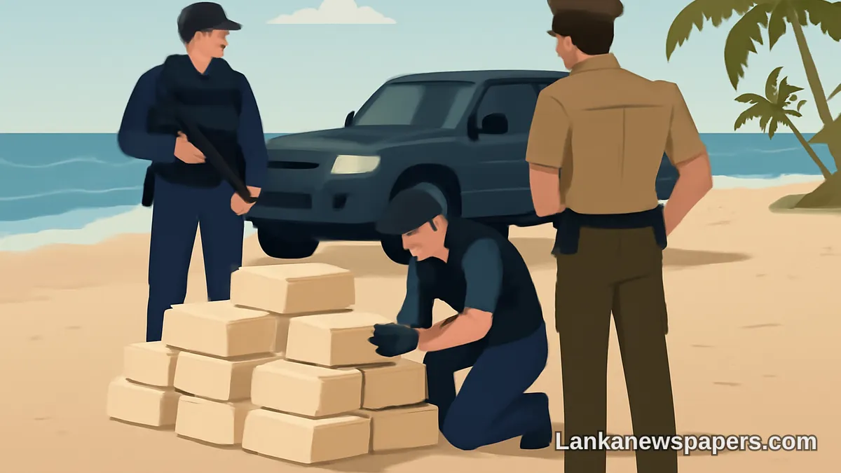 Over 100kg of Heroin Seized in Major Joint Security Operation at Weligama Beach