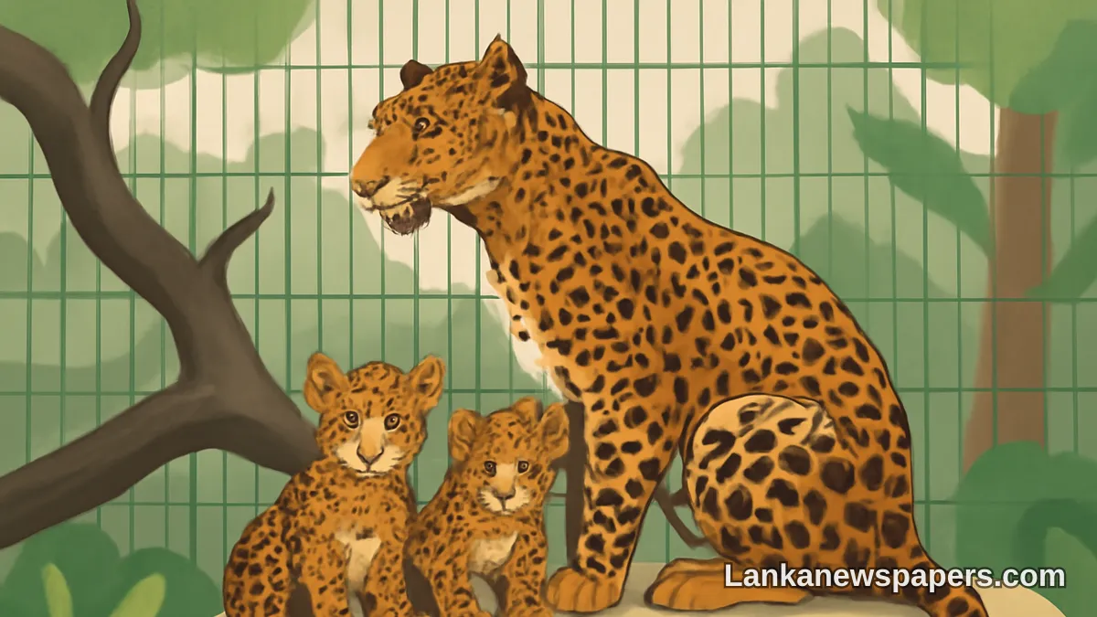Czech Zoo Celebrates Birth of Two Rare Sri Lankan Leopard Cubs