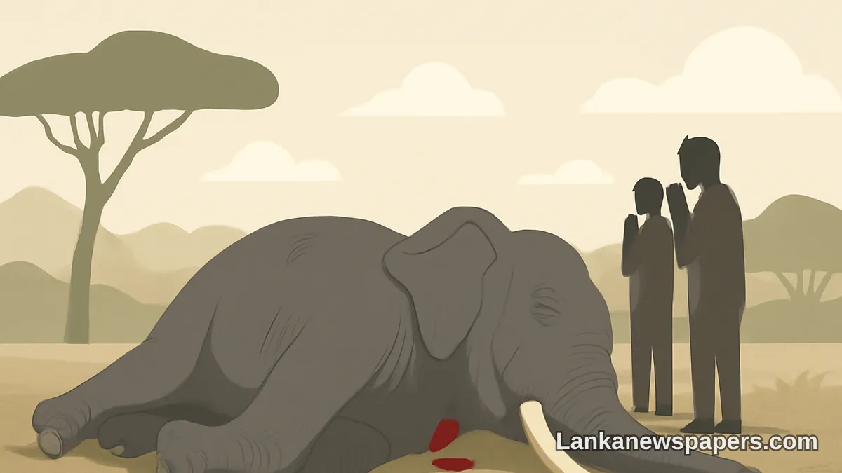 Sri Lanka Mourns Death of Kawanthissa, the Country's Largest Wild Tusker, Following Gunshot Attack