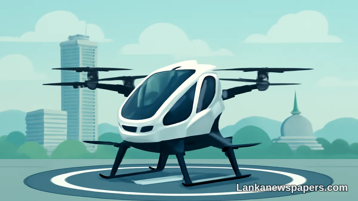Sri Lanka's First Passenger Drone Touches Down, Paving Way for Historic Maiden Flight