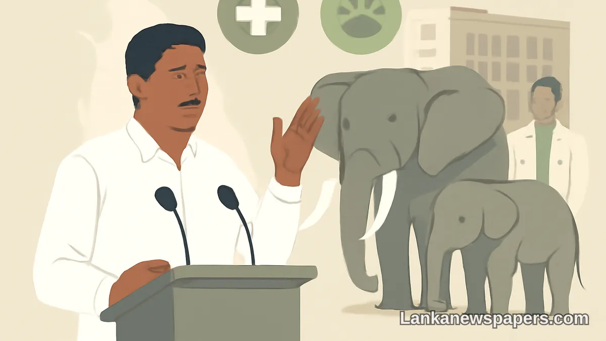 Sajith Calls for Special Task Force and Wildlife Hospital to Safeguard Sri Lanka's Dwindling Tusker Population