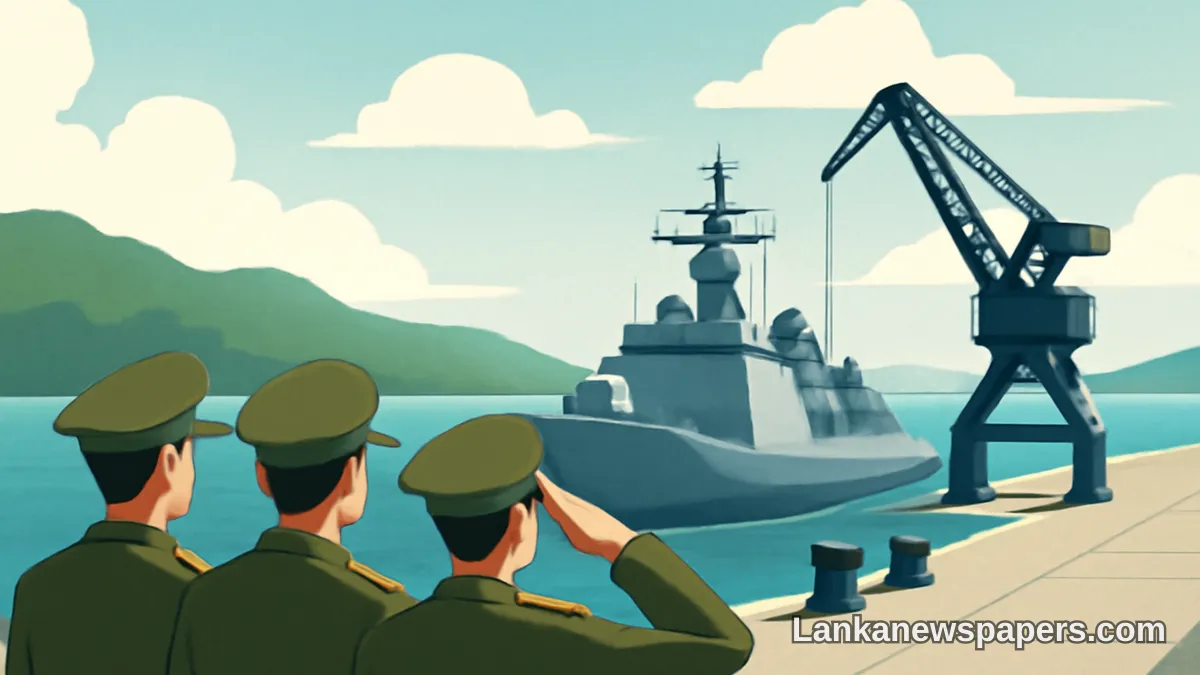 Chinese Military Attachés Tour Strategic Naval Dockyard at Trincomalee